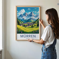Mürren Poster - Switzerland Wall Art