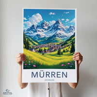 Mürren Poster - Switzerland Wall Art