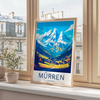 Mürren Poster - Switzerland Wall Art