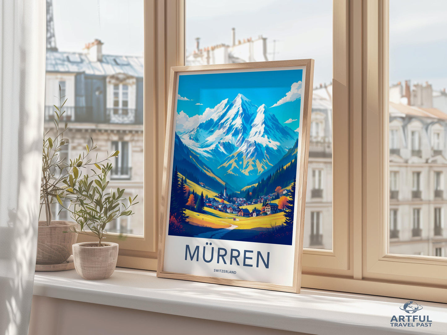 Mürren Poster - Switzerland Wall Art