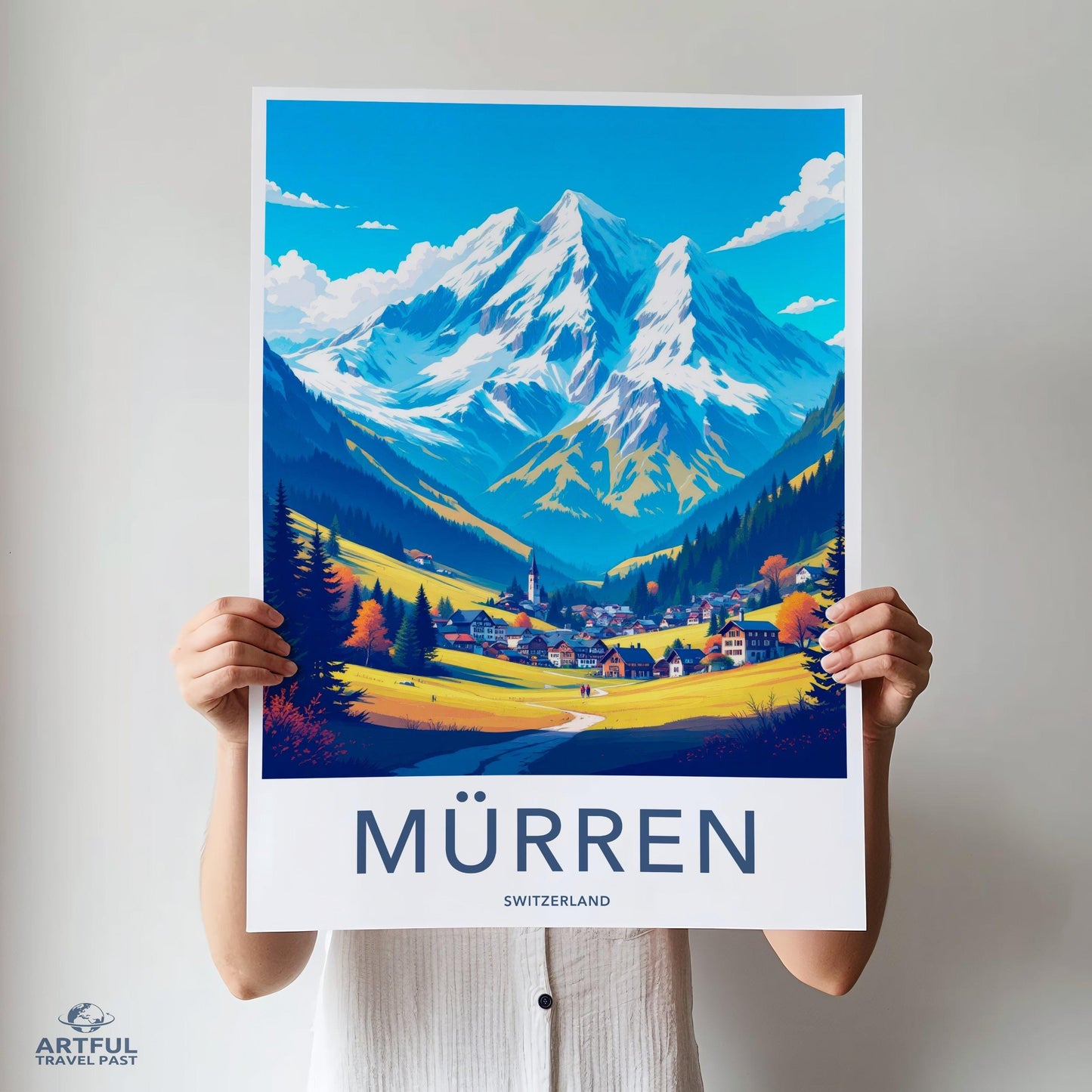 Mürren Poster - Switzerland Wall Art