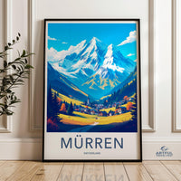 Mürren Poster - Switzerland Wall Art