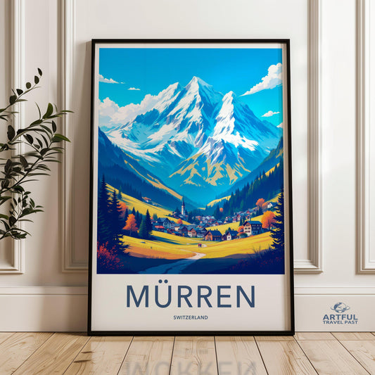Mürren Poster - Switzerland Wall Art