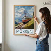 Mürren Poster - Switzerland Wall Art