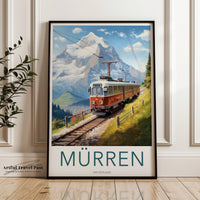 Mürren Poster - Switzerland Wall Art