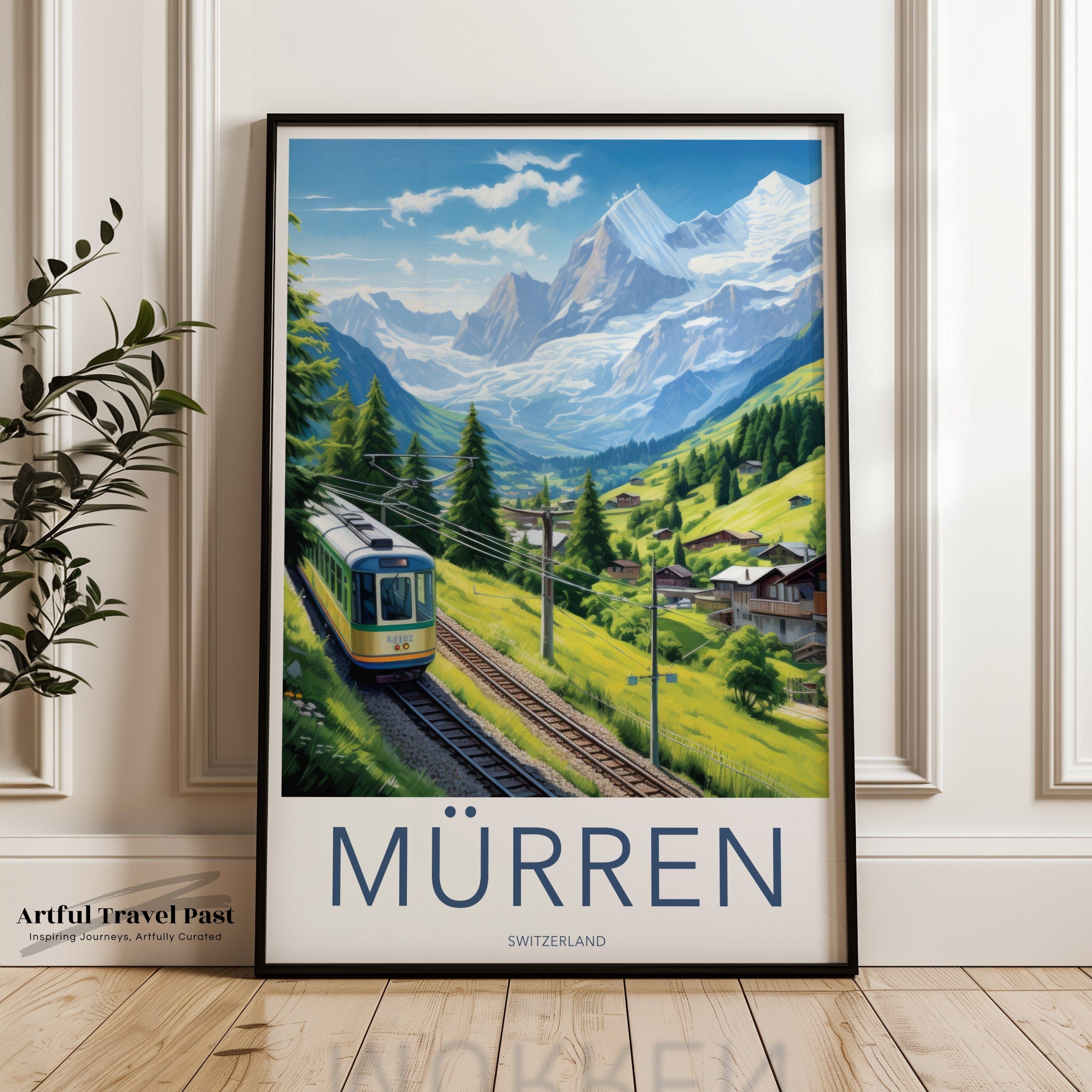 Mürren Poster | Switzerland Wall Art | Europe Decor