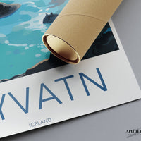 Myvatn Poster | North Iceland Wall Art | Iceland Artwork