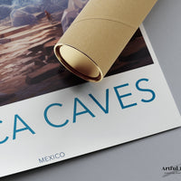 Naica Caves Poster | Chihuahua Wall Art | Mexico Decor