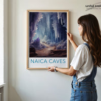 Naica Caves Poster | Chihuahua Wall Art | Mexico Decor