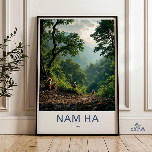 Nam Ha Poster - Laos Wall Art