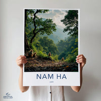 Nam Ha Poster - Laos Wall Art