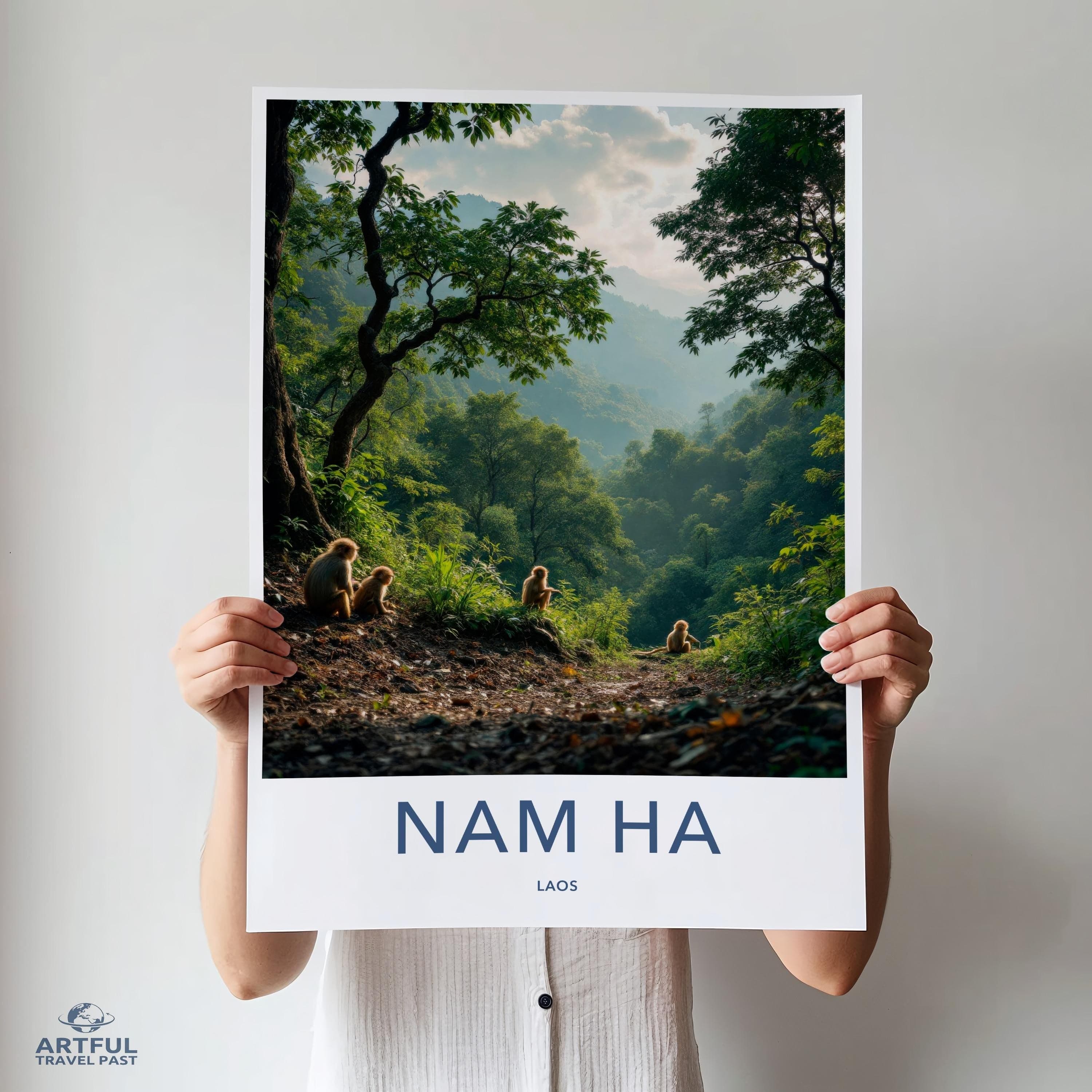 Nam Ha Poster - Laos Wall Art