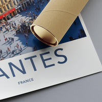 Nantes Poster | France Wall Art | Europe Decor