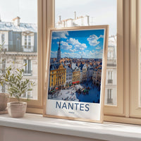 Nantes Poster | France Wall Art | Europe Decor