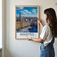 Nantes Poster | France Wall Art | Europe Decor