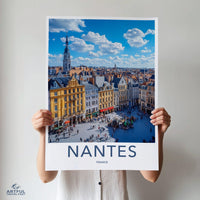 Nantes Poster | France Wall Art | Europe Decor