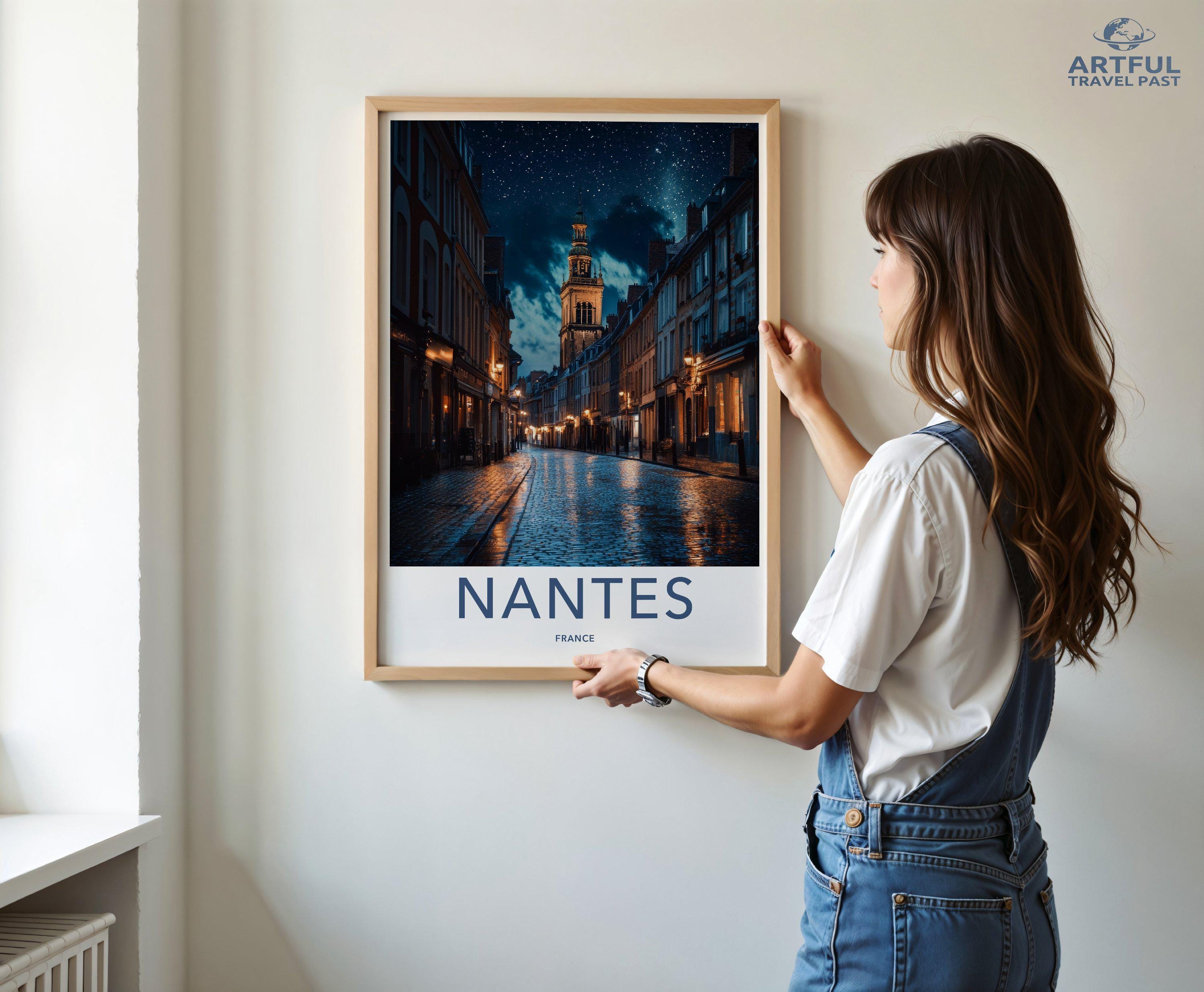 Nantes Poster | France Wall Art | Europe Decor