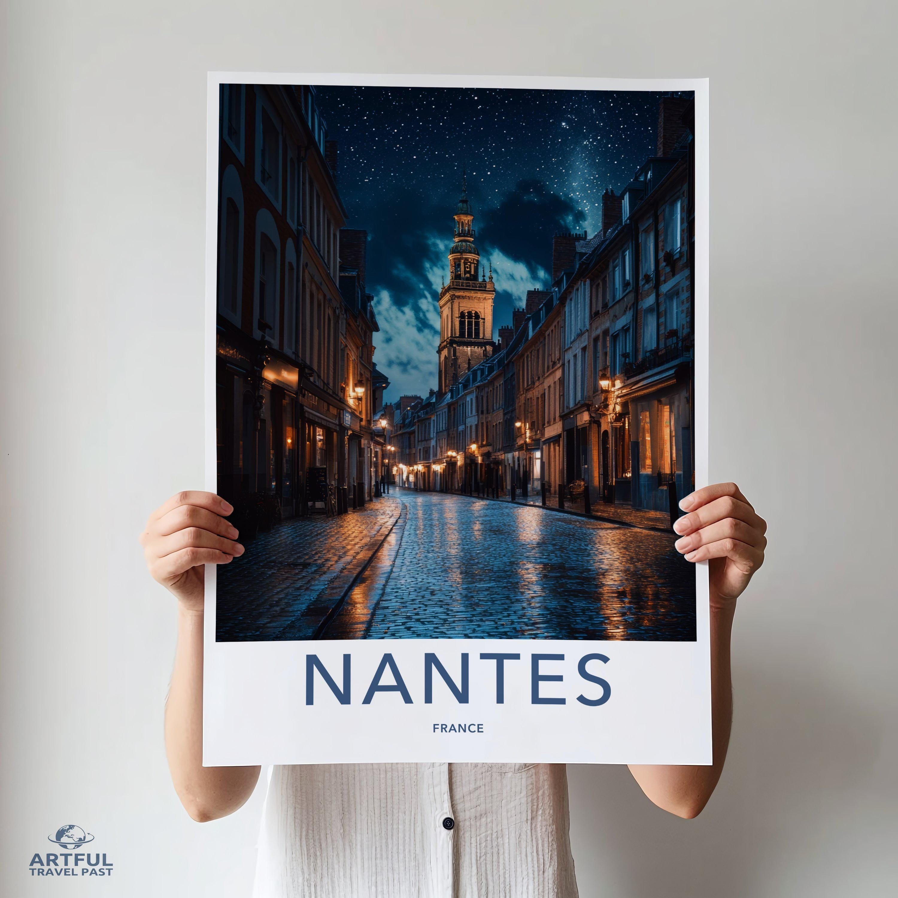 Nantes Poster | France Wall Art | Europe Decor
