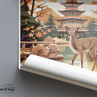 Nara Poster | Pagoda Art | Japan Wall Art