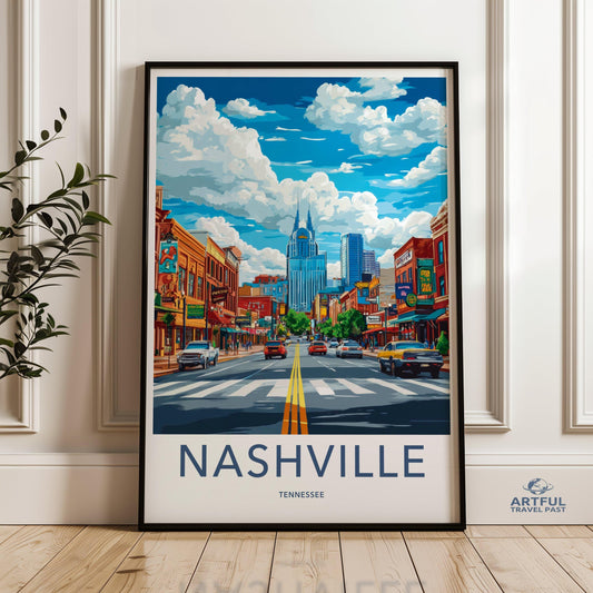 Nashville Poster - Tennessee Wall Art