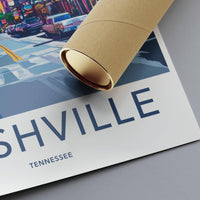 Nashville Poster - Tennessee Wall Art