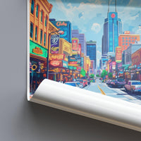 Nashville Poster - Tennessee Wall Art