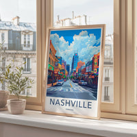 Nashville Poster - Tennessee Wall Art