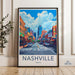 Nashville Poster - Tennessee Wall Art