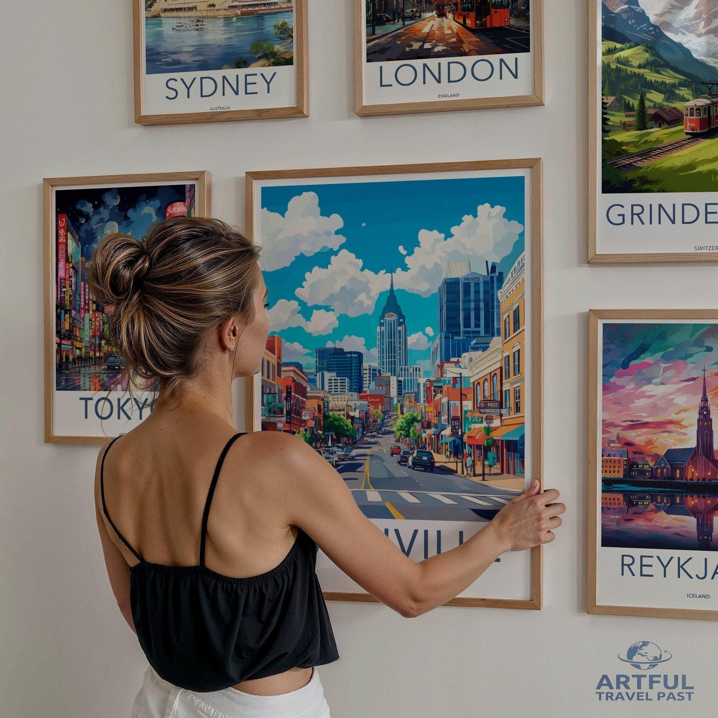 Nashville Poster - Tennessee Wall Art