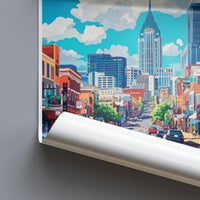 Nashville Poster | Tennessee Wall Art | America Decor