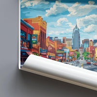 Nashville Poster | Tennessee Wall Art | America Decor