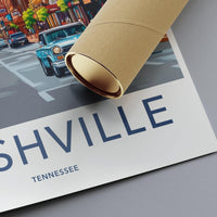 Nashville Poster | Tennessee Wall Art | America Decor
