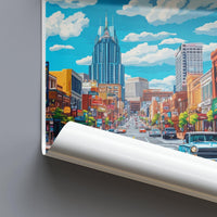 Nashville Poster | Tennessee Wall Art | America Decor