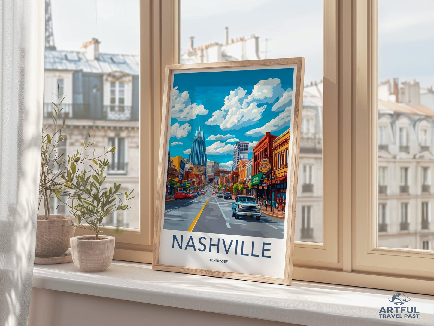 Nashville Poster | Tennessee Wall Art | America Decor