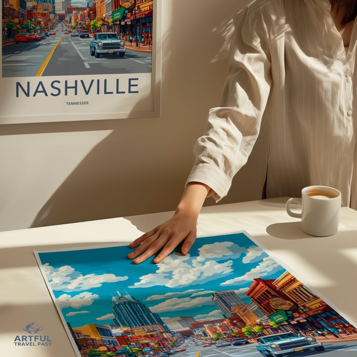 Nashville Poster | Tennessee Wall Art | America Decor