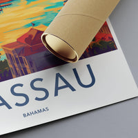 Nassau Poster | Bahamas Wall Art | Caribbean Decor