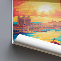 Nassau Poster | Bahamas Wall Art | Caribbean Decor
