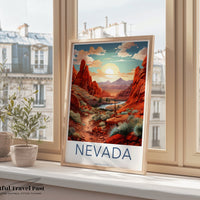 Nevada Poster | Nevada Wall Art | America Decor