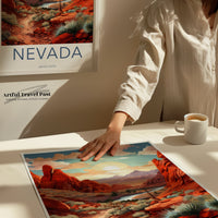 Nevada Poster | Nevada Wall Art | America Decor