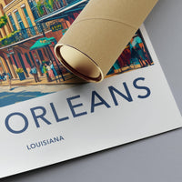 New Orleans Poster | Louisiana Wall Art | America Decor