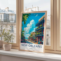 New Orleans Poster | Louisiana Wall Art | America Decor