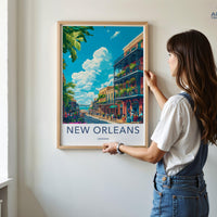 New Orleans Poster | Louisiana Wall Art | America Decor