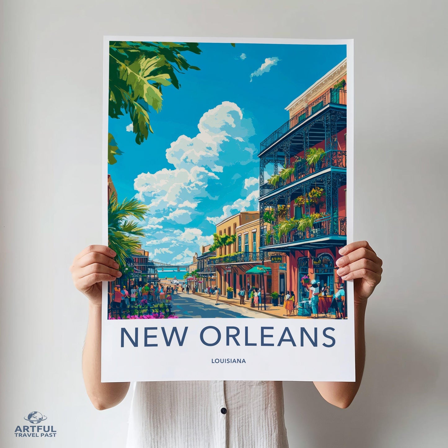 New Orleans Poster | Louisiana Wall Art | America Decor