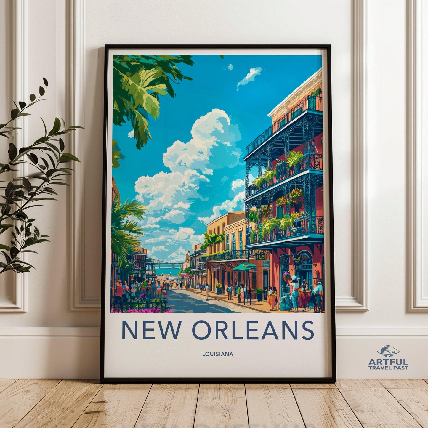 New Orleans Poster | Louisiana Wall Art | America Decor