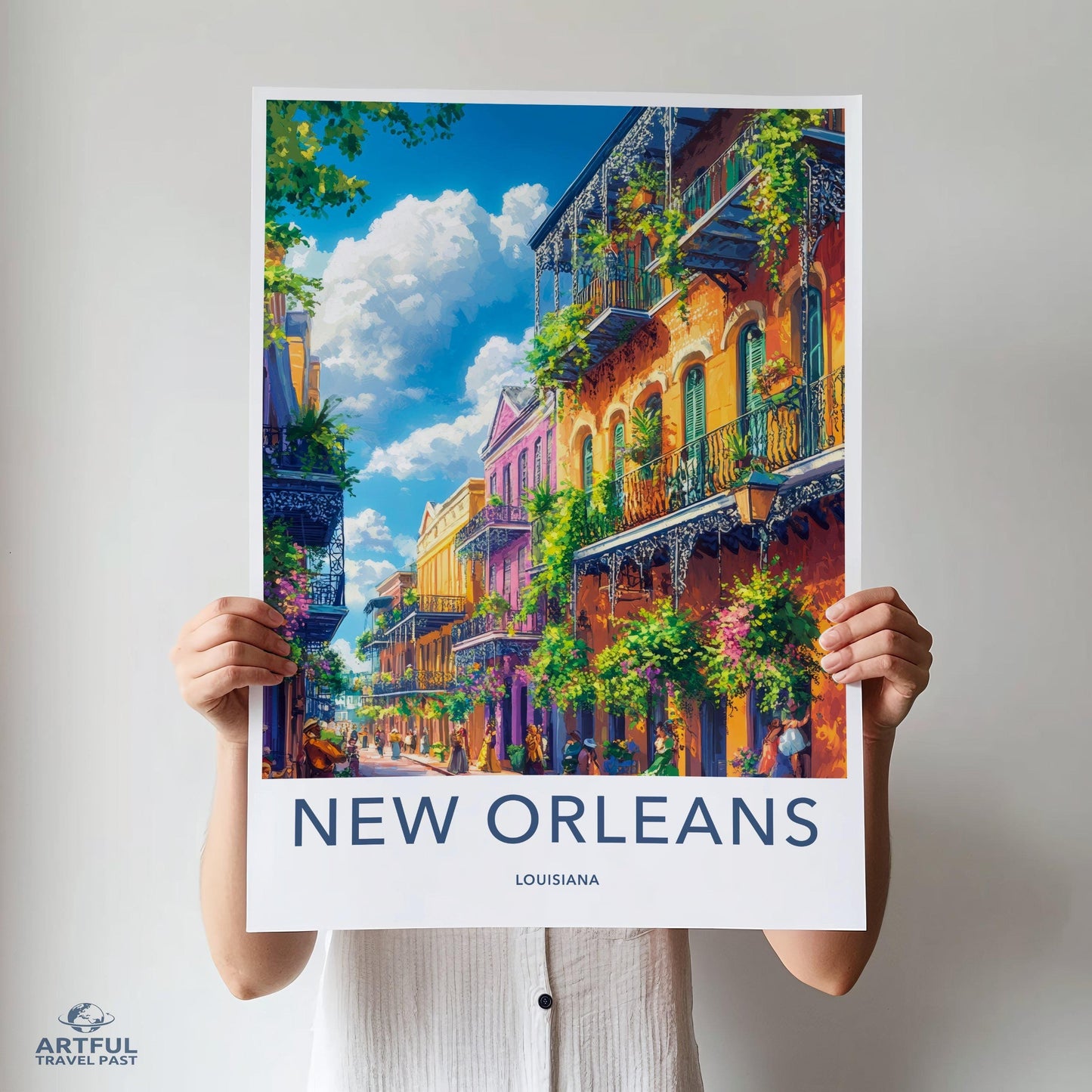 New Orleans Poster | Louisiana Wall Art | America Decor