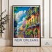 New Orleans Poster | Louisiana Wall Art | America Decor