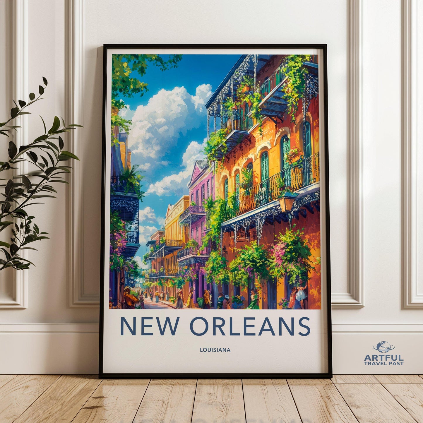 New Orleans Poster | Louisiana Wall Art | America Decor