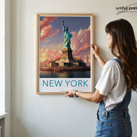 New York Poster - Statue of Liberty