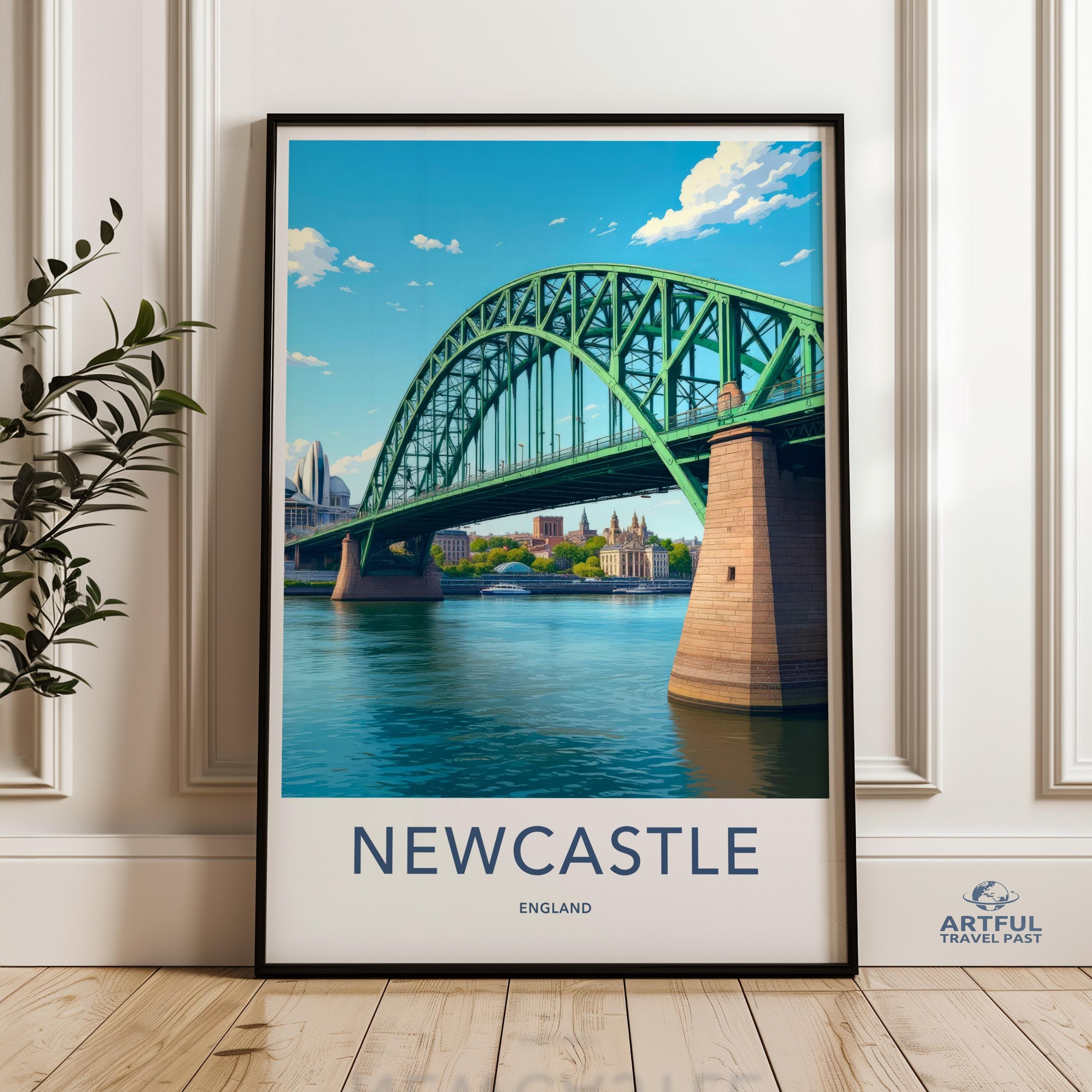 Newcastle Poster - England Wall Art