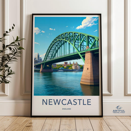 Newcastle Poster - England Wall Art